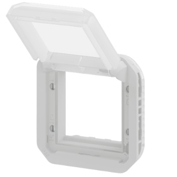 LEGRAND - Adapateur Etanche Plexo composable pour fonction Mosaic - volet transparent - 069580L