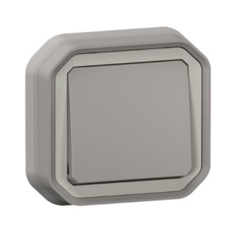 Interrupteur Ou Va-et-vient 10AX 250V Plexo Complet Encastre Anthra