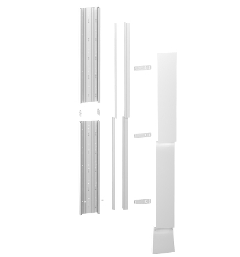 Schneider Electric kit goulotte 18M - 2 parties - corps - capot - cloisons - capot ERDF - R9HKT18