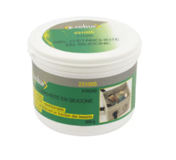 AGI Robur - Gel silicone visqueux isolant réaccessible et réutilisable  Pot de 500g - 231005