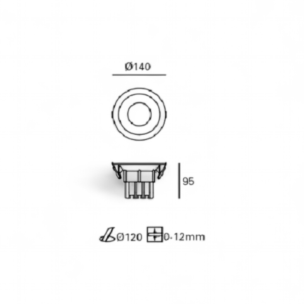 forlight-spot-led-dorit-14w-encastrable-o-140-mm-blanc-tc-0349-bla