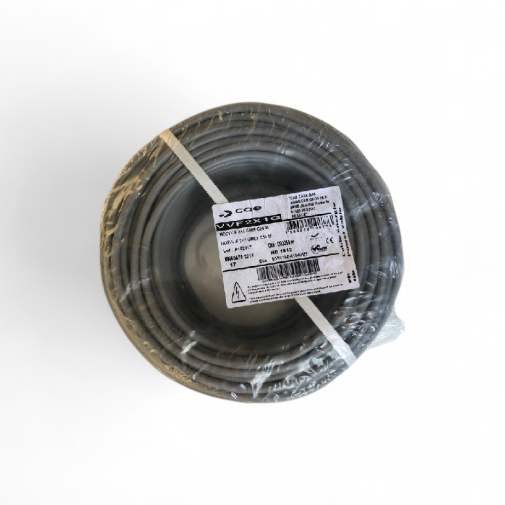 cae-cable-d-alimentation-souple-ho5vvf-2x1mm2-gris-couronne-50m-vvf2x1g