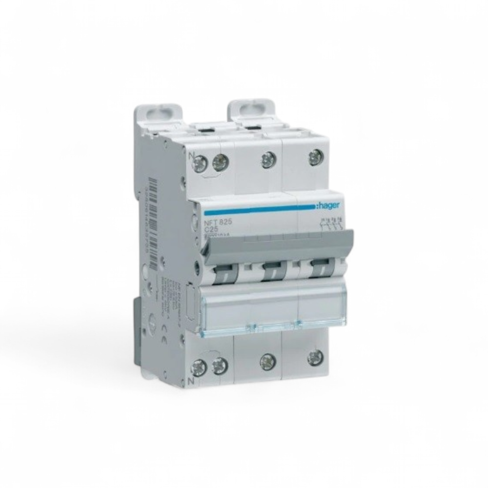 hager-disjoncteur-3p-n-6-10ka-courbe-c-25a-3-modules-nft825