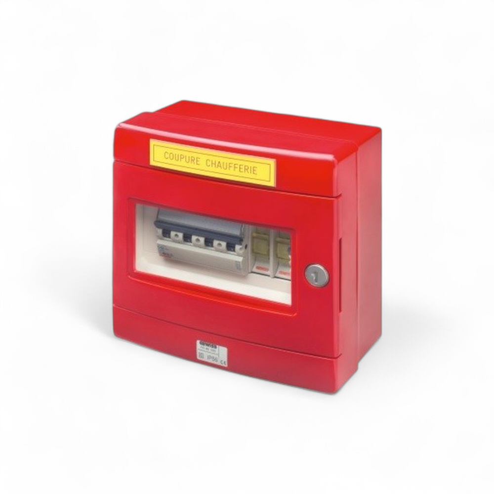 gewiss-coffret-chaufferie-tri-neutre-1-depart-4p-32a-1-depart-2p-20a-2-voyants-ip55-rouge