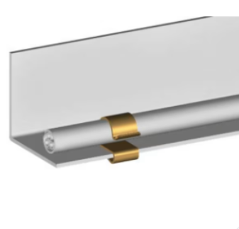AGI Robur - Attache bord de tôle pour tube de 12-14 mm et pour plat de 8-12 mm. 100 Pièces - 891033