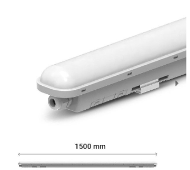 MIIDEX - Boitier Etanche LED intégrées traversant 50W 1500mm - 101059
