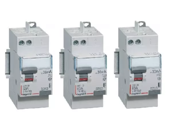 Lot de 3 Interrupteurs différentiels LEGRAND DX3-ID 63A Type A 30mA – Réf 411651