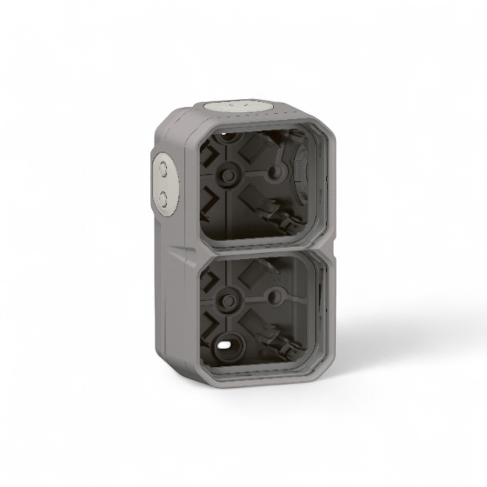 legrand-plexo-boitier-saillie-etanche-composable-2-postes-horizontal-vertical-sans-cloison-gris-ref-069672l
