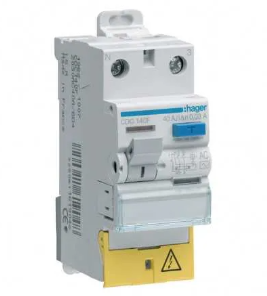 CDH140F Hager Interrupteur différentiel 40A 30mA 1P+N type haute immunité à bornes décalées
