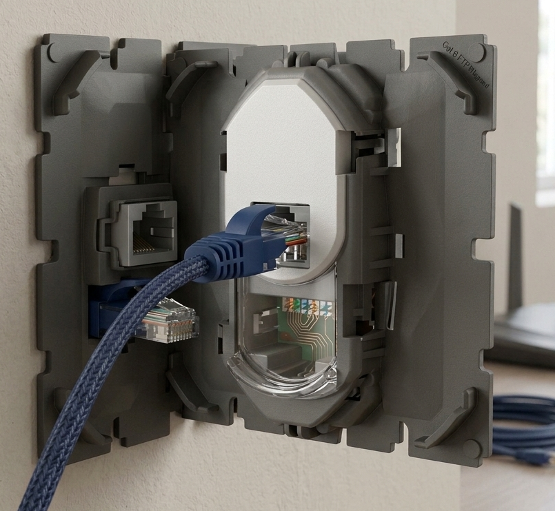 Prise RJ45 Catégorie 6 FTP LEGRAND Céliane Mécanisme seul - CM0345