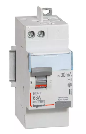 LEGRAND - Lot de 3 Interrupteurs différentiels DX3-ID - Vis-Auto - 2P - 63A - type AC - 411650