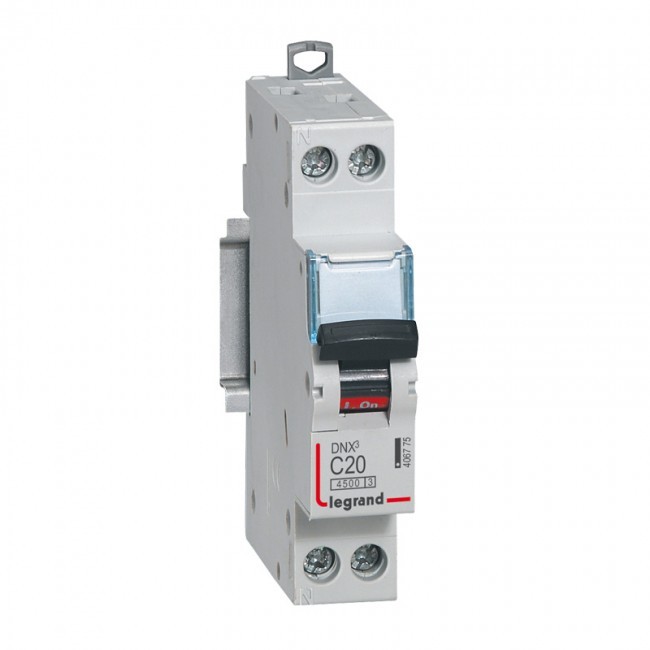 Legrand 406775 – Disjoncteur DNX³ Phase   Neutre 20A courbe C – 1 module – À vis