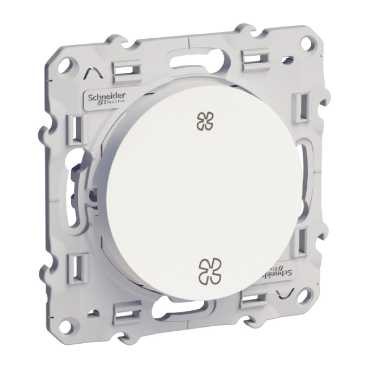 Interrupteur VMC Odace blanc sans arrêt Schneider S520233