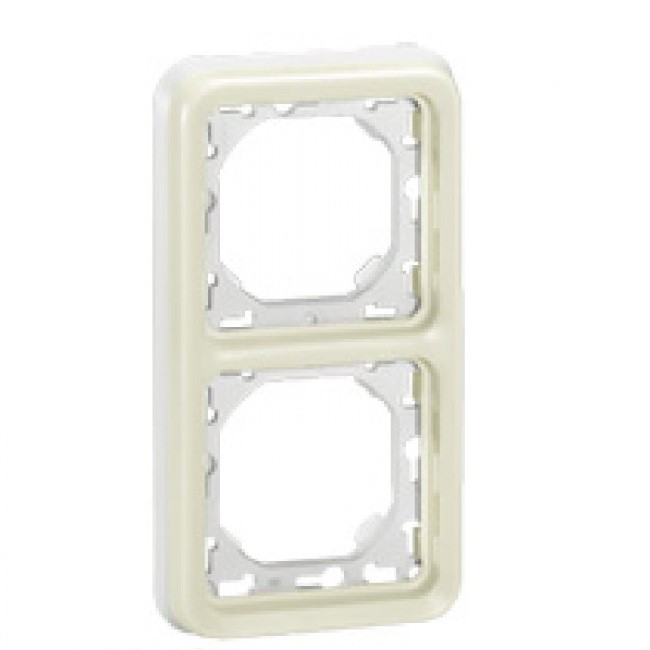 LEGRAND - Support encastrable pour Plexo composable - Vert. - blanc - 2 postes - REF - 069696