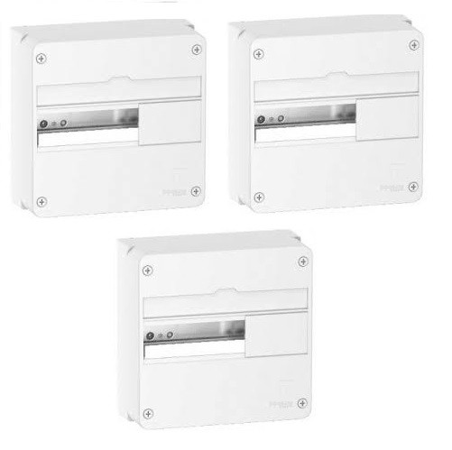 Coffrets Schneider Resi9 R9H13401, 1 rangée, lot de 3