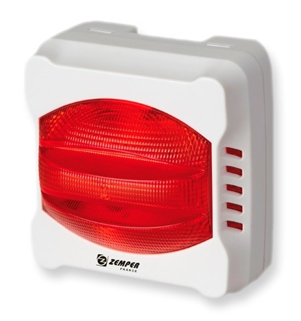 ZEMPER - Diffuseur lumineux rouge - Réf - DSL1707