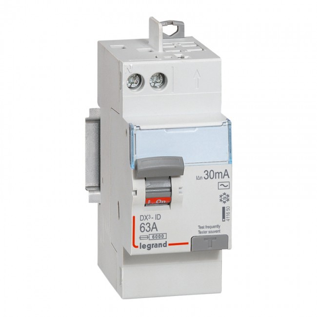 Interrupteur différentiel LEGRAND DX3-ID 63A Type AC 30mA – Réf 411650