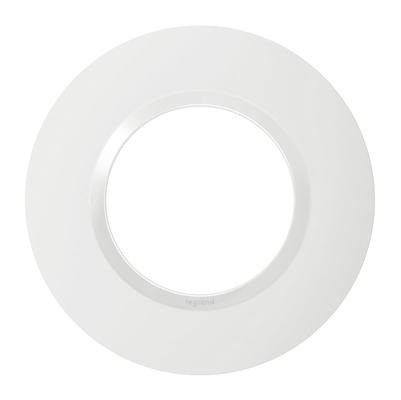 LEGRAND - Plaque Ronde Dooxie 1 poste finition blanc - REF 600980