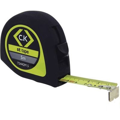 CK Ruban à mesurer Softech 5m métrique avec bouton de verrouillage et de pause Réf T3442M5