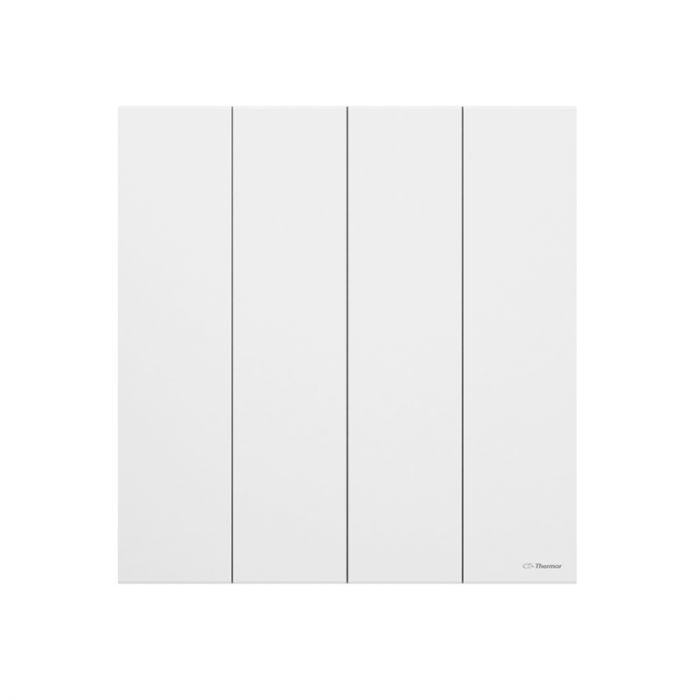 THERMOR Radiateur électrique connecté Kenya 3 Horizontal 750W Blanc - Ref 414521