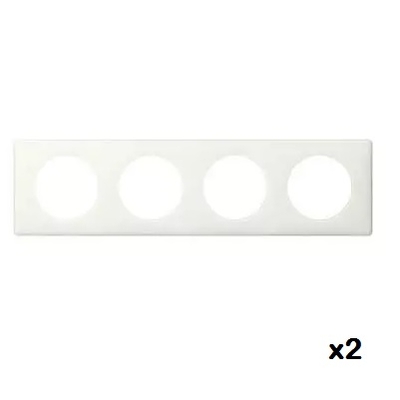 Lot De 2 Plaques De Finition Legrand Chambord Simple - Pour Interrupteur Ou Prise, Occasion En Bon état