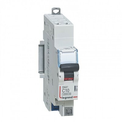 Disjoncteur DNX 4500 Phase Neutre 10A courbe C connexion automatique 1 module Legrand – Réf 406782
