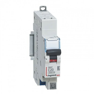 Legrand 406784 – Disjoncteur DNX³ Phase   Neutre 20A courbe C – Bornes automatiques – 1 module