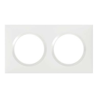 LEGRAND - Plaque carrée Dooxie 2 postes finition blanc - REF 600802