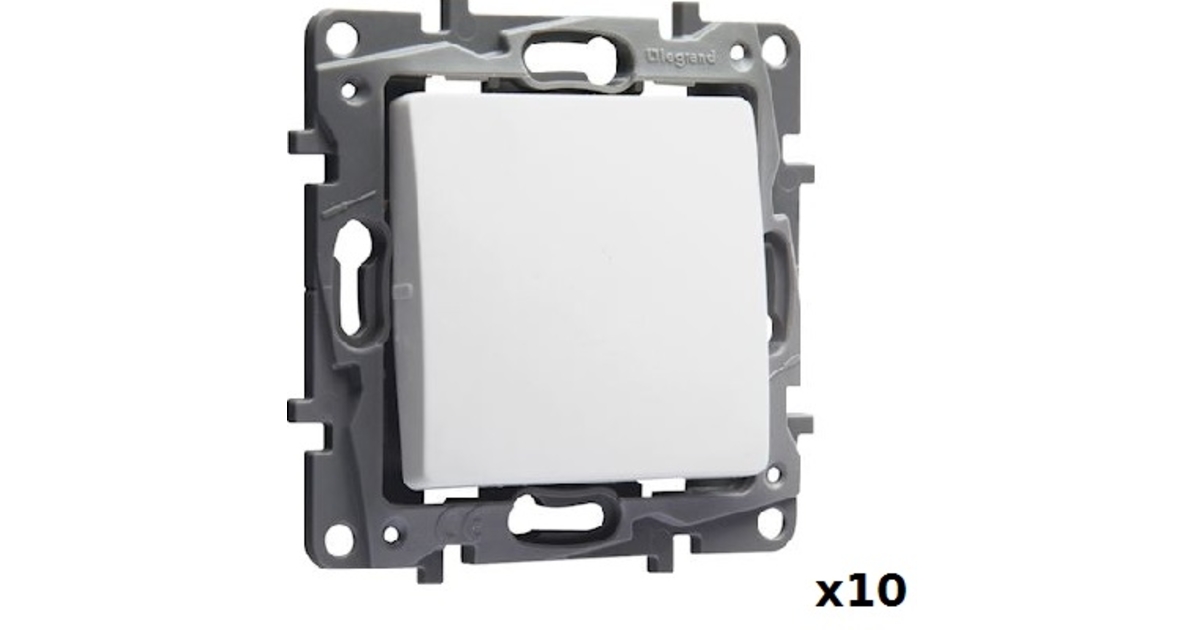 Legrand 664711 Interruttore tapparella Niloé - 3 posizioni - puro