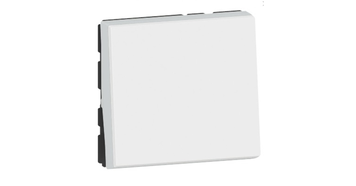 Poussoir Inverseur Legrand Mosaic Easy-led Blanc 6A 250V 2 Modules - 077040L Neuf