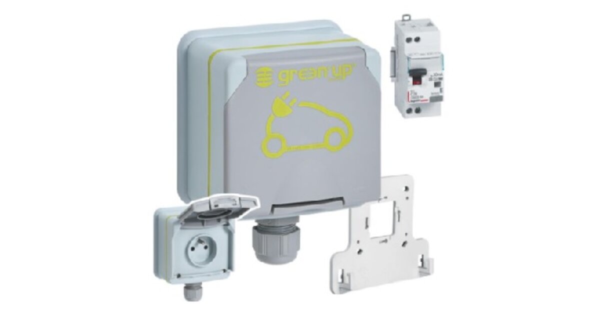 Prise Green'up Legrand Pour Véhicule Électrique - 16A, 230V, IP66, IK08 - Recharge Mode 1 Ou 2