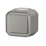 LEGRAND - Va-et-vient Plexo complet saillie gris - 10 AX  REF 069711L