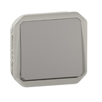 LEGRAND - Poussoir NO Prog Plexo composable gris - 10A - Ref 069540L