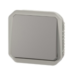 LEGRAND - Poussoir NO Prog Plexo composable gris - 10A  - 069540L