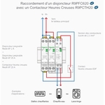 SCHNEIDER ELECTRIC - Schéma - Contacteur Rési9 - Heures Creuses  20A - Réf R9PCTH20