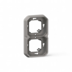 legrand-support-plaque-etanche-pour-montage-encastre-2-postes-plexo-gris-069683l