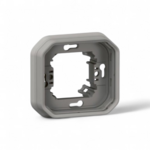 legrand-support-plaque-etanche-pour-montage-encastre-1-poste-plexo-gris-069681l