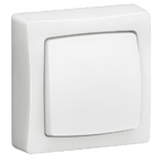 LEGRAND Transformeur 3 en 1 interrupteur va-et-vient ou poussoir Appareillage Saillie complet blanc avec bornes automatiques 086001L