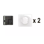 LEGRAND Prêt-à-Poser connectable Céliane créer un va-et-vient avec micromodule et commandes sans fils - Blanc