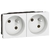 LEGRAND Double prise de courant 2P+T Mosaic - 4 modules - blanc077142