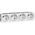 LEGRAND Quadruple prise de courant 2P+T Surface Mosaic raccordement latéral 8 modules - blanc 077144