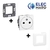 Les complets Legrand Mosaica Prise 2P + T - 2 Mod - blanc