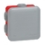 LEGRAND - Boîte carrée 80 x 80 x 45 étanche Plexo gris rouge - 092015