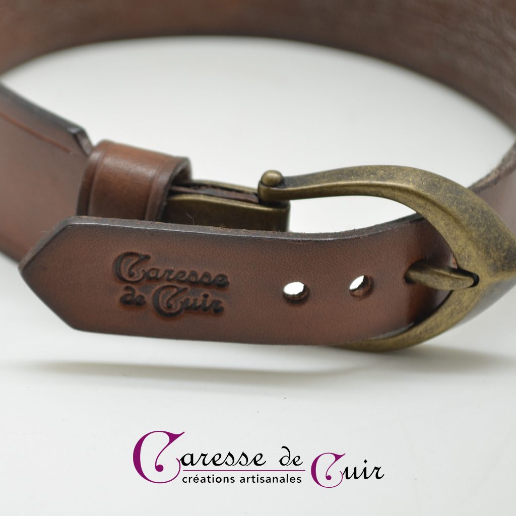 Collier-SM-cuir-marron-anneau-couleur-bronze-3
