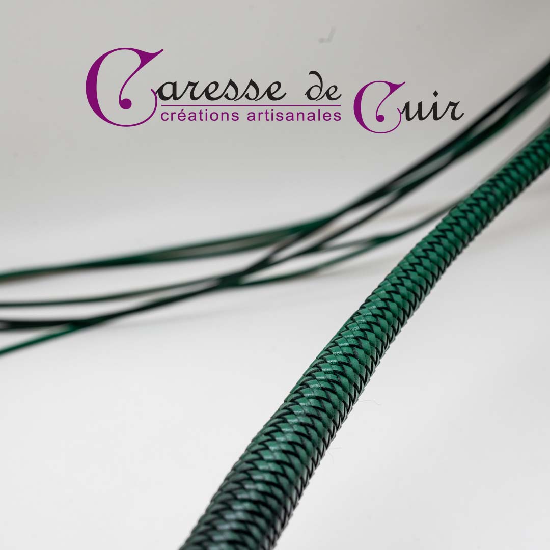 Mini-fouet-charon-noir-vert-caresse-de-cuir-2