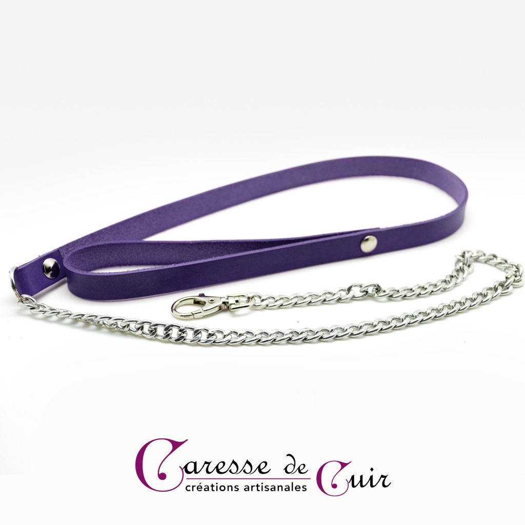 laisse-sm-cuir-chaine-violet-1