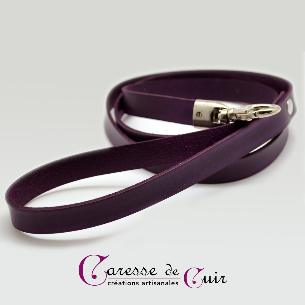 laisse-cuir-violet-mousqueton-3