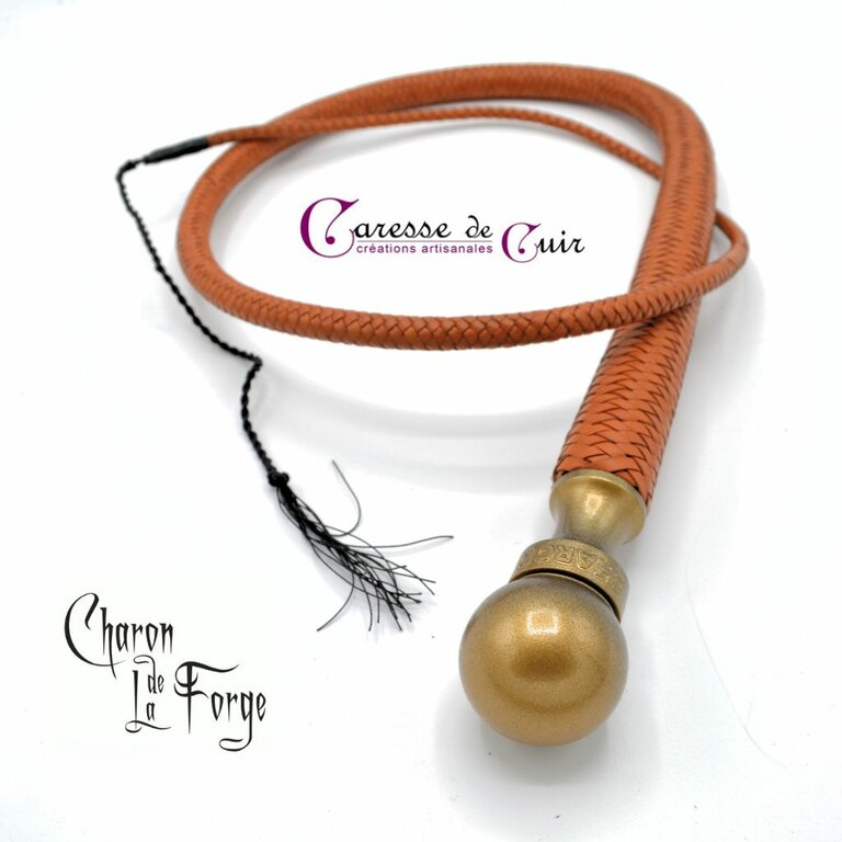 Fouet De Dressage En Cuir Véritable 52 Cm – Tige Marron/noire, Mèche Larme, Pour L'équitation Anglaise !