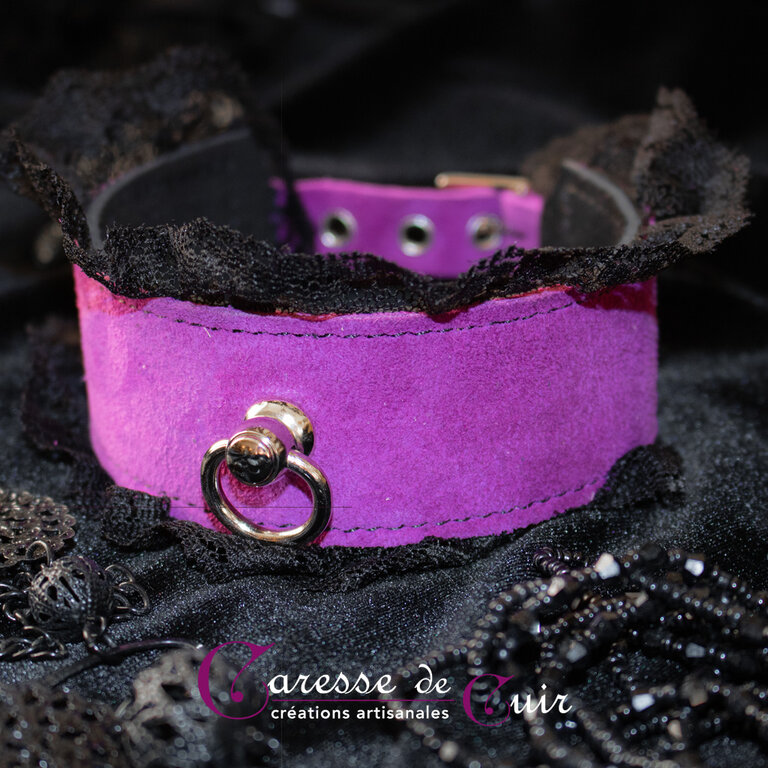 Lot 2 Bijoux Dentelle Noire Halloween - Collier Et Bracelet Avec Pendentif Cristal, Style Gothique
