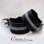 Bracelet-cuir-noir-martelage-argent-fermoir-manille-argenté-2b